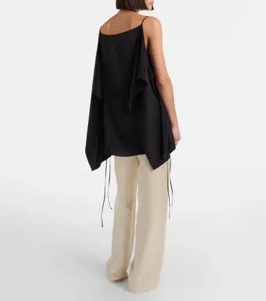 The Row Lanuit silk satin straight pants | Thumbnail 3 The Row Lanuit silk satin straight pants | Thumbnail 3