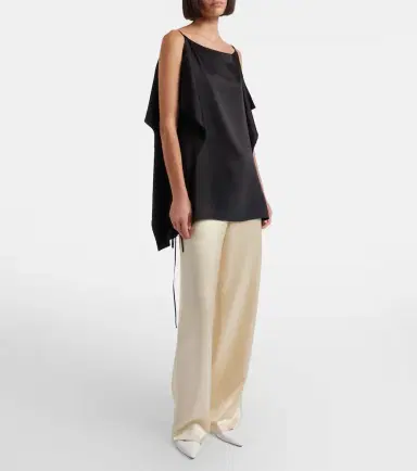 The Row Lanuit silk satin straight pants | Thumbnail 6 The Row Lanuit silk satin straight pants | Thumbnail 6