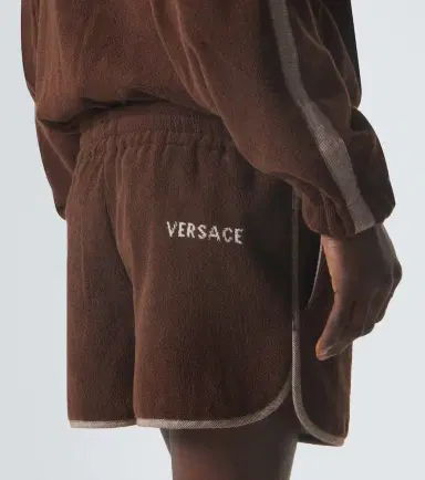 Versace Logo cotton terry shorts | Thumbnail 4 Versace Logo cotton terry shorts | Thumbnail 4