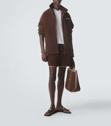 Versace Logo cotton terry shorts | Thumbnail 6 Versace Logo cotton terry shorts | Thumbnail 6
