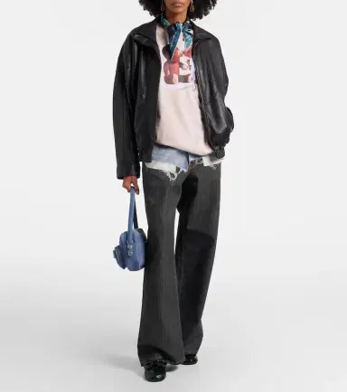 Acne Studios Camero Party suede shoulder bag | Thumbnail 5 Acne Studios Camero Party suede shoulder bag | Thumbnail 5
