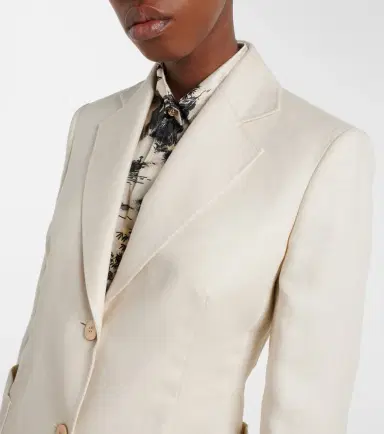 Max Mara Volontà linen blazer | Thumbnail 4 Max Mara Volontà linen blazer | Thumbnail 4