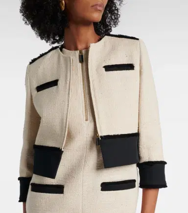 Max Mara Pagaia cotton and linen-blend jacket | Thumbnail 2 Max Mara Pagaia cotton and linen-blend jacket | Thumbnail 2