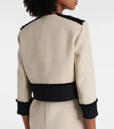 Max Mara Pagaia cotton and linen-blend jacket | Thumbnail 4 Max Mara Pagaia cotton and linen-blend jacket | Thumbnail 4