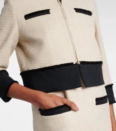 Max Mara Pagaia cotton and linen-blend jacket | Thumbnail 5 Max Mara Pagaia cotton and linen-blend jacket | Thumbnail 5
