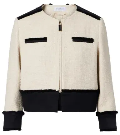 Max Mara Pagaia cotton and linen-blend jacket | Thumbnail 1 Max Mara Pagaia cotton and linen-blend jacket | Thumbnail 1