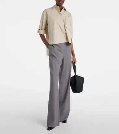 Max Mara Tenue cotton poplin shirt | Thumbnail 4 Max Mara Tenue cotton poplin shirt | Thumbnail 4