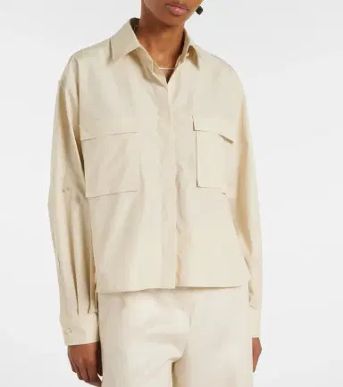 Max Mara Tenue cotton poplin shirt | Thumbnail 5 Max Mara Tenue cotton poplin shirt | Thumbnail 5