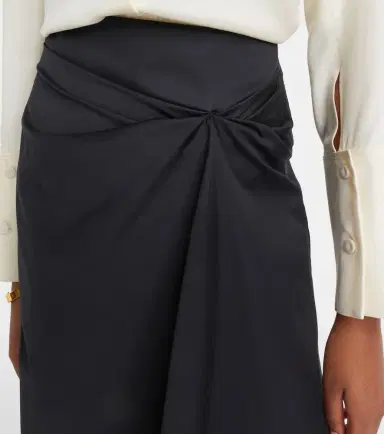 Max Mara Paggi gathered cotton-blend midi skirt | Thumbnail 6 Max Mara Paggi gathered cotton-blend midi skirt | Thumbnail 6