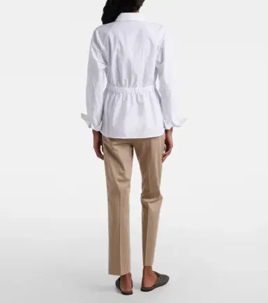 Max Mara Cotton-blend cropped slim pants | Thumbnail 3 Max Mara Cotton-blend cropped slim pants | Thumbnail 3