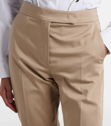 Max Mara Cotton-blend cropped slim pants | Thumbnail 4 Max Mara Cotton-blend cropped slim pants | Thumbnail 4