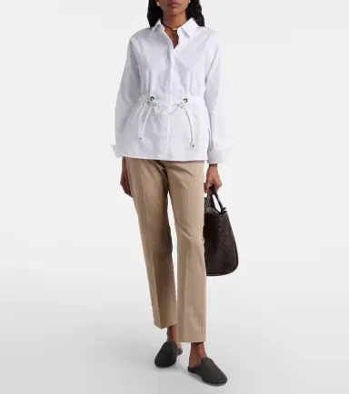 Max Mara Cotton-blend cropped slim pants | Thumbnail 5 Max Mara Cotton-blend cropped slim pants | Thumbnail 5