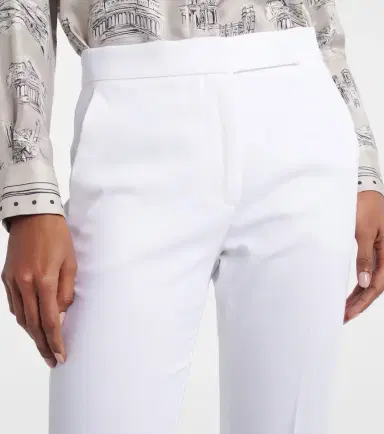 Max Mara Cotton slim pants | Thumbnail 4 Max Mara Cotton slim pants | Thumbnail 4