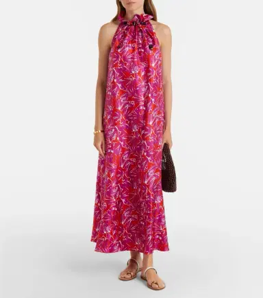 Max Mara Cartone printed silk maxi dress | Thumbnail 3 Max Mara Cartone printed silk maxi dress | Thumbnail 3