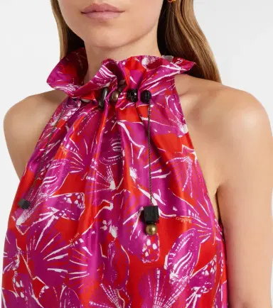 Max Mara Cartone printed silk maxi dress | Thumbnail 4 Max Mara Cartone printed silk maxi dress | Thumbnail 4