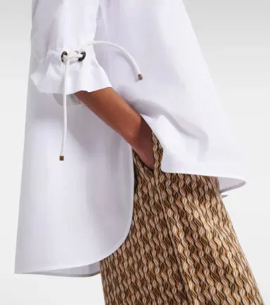 Max Mara Adorni oversized cotton poplin shirt | Thumbnail 3 Max Mara Adorni oversized cotton poplin shirt | Thumbnail 3