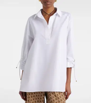 Max Mara Adorni oversized cotton poplin shirt | Thumbnail 6 Max Mara Adorni oversized cotton poplin shirt | Thumbnail 6