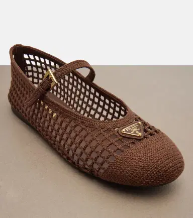 Prada Crochet Mary Jane flats | Thumbnail 3 Prada Crochet Mary Jane flats | Thumbnail 3