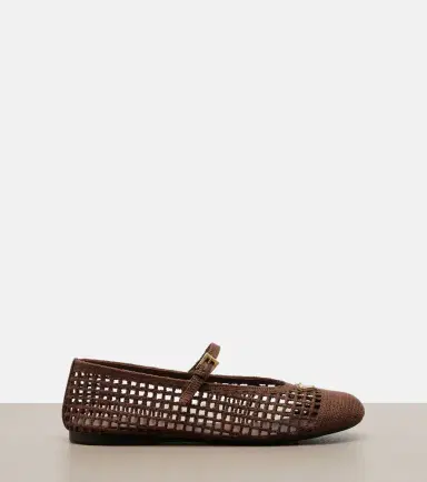 Prada Crochet Mary Jane flats | Thumbnail 4 Prada Crochet Mary Jane flats | Thumbnail 4