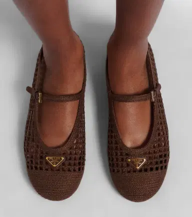 Prada Crochet Mary Jane flats | Thumbnail 5 Prada Crochet Mary Jane flats | Thumbnail 5
