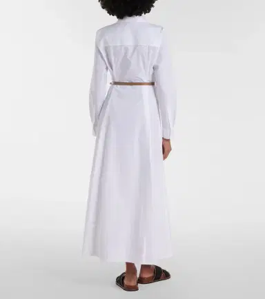 Max Mara Adunco belted cotton poplin shirt dress | Thumbnail 2 Max Mara Adunco belted cotton poplin shirt dress | Thumbnail 2