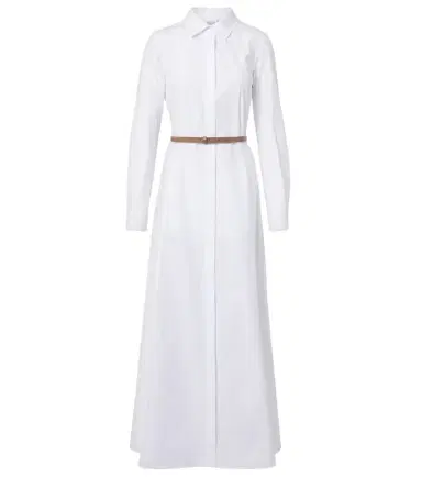 Max Mara Adunco belted cotton poplin shirt dress | Thumbnail 1 Max Mara Adunco belted cotton poplin shirt dress | Thumbnail 1