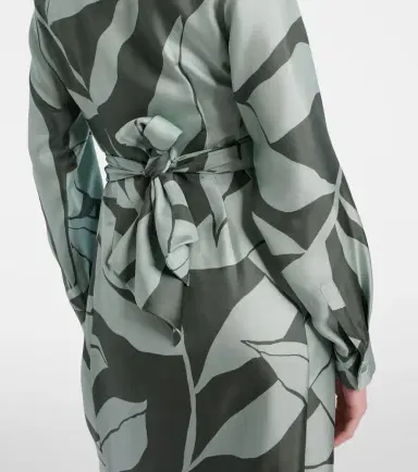 Max Mara Robinia printed silk shirt dress | Thumbnail 2 Max Mara Robinia printed silk shirt dress | Thumbnail 2