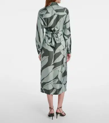 Max Mara Robinia printed silk shirt dress | Thumbnail 3 Max Mara Robinia printed silk shirt dress | Thumbnail 3