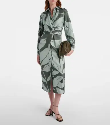 Max Mara Robinia printed silk shirt dress | Thumbnail 5 Max Mara Robinia printed silk shirt dress | Thumbnail 5