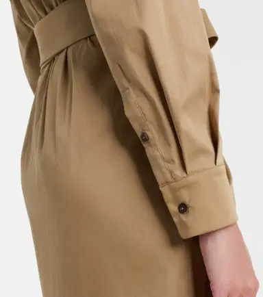 Max Mara Beta cotton-blend satin wrap dress | Thumbnail 5 Max Mara Beta cotton-blend satin wrap dress | Thumbnail 5