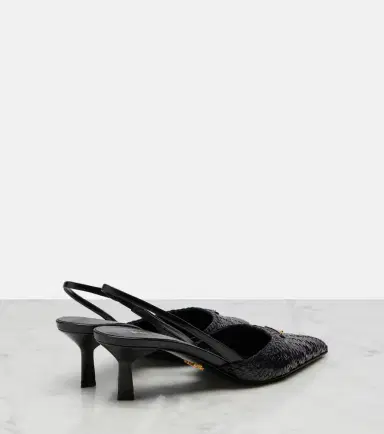 Prada Woven leather slingback pumps | Thumbnail 4 Prada Woven leather slingback pumps | Thumbnail 4
