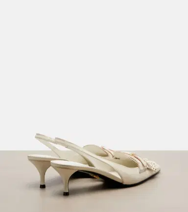 Prada Bow-detail leather slingback pumps | Thumbnail 3 Prada Bow-detail leather slingback pumps | Thumbnail 3