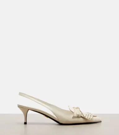 Prada Bow-detail leather slingback pumps | Thumbnail 4 Prada Bow-detail leather slingback pumps | Thumbnail 4