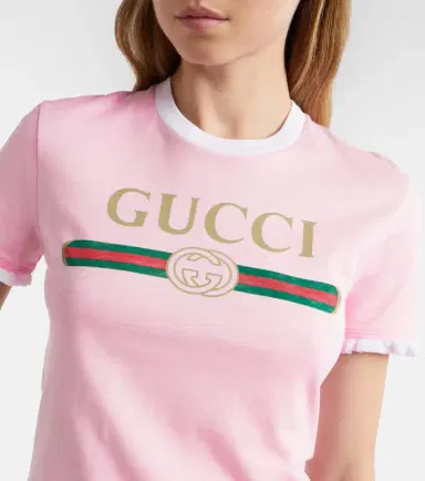 Gucci Logo cotton jersey T-shirt | Thumbnail 4 Gucci Logo cotton jersey T-shirt | Thumbnail 4
