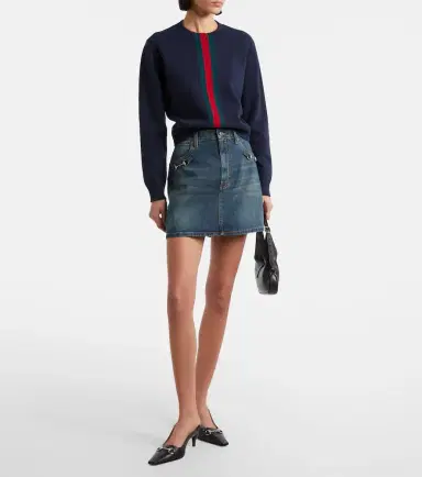 Gucci Horsebit denim miniskirt | Thumbnail 5 Gucci Horsebit denim miniskirt | Thumbnail 5