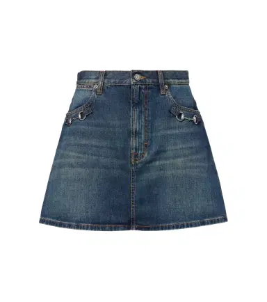 Gucci Horsebit denim miniskirt | Thumbnail 1 Gucci Horsebit denim miniskirt | Thumbnail 1