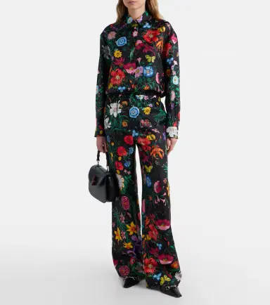 Gucci Flora silk twill shirt | Thumbnail 4 Gucci Flora silk twill shirt | Thumbnail 4