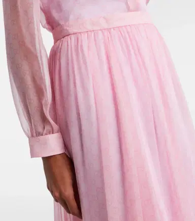 Gucci GG printed silk chiffon maxi skirt | Thumbnail 5 Gucci GG printed silk chiffon maxi skirt | Thumbnail 5