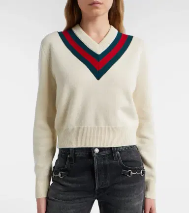 Gucci Web Stripe wool sweater | Thumbnail 2 Gucci Web Stripe wool sweater | Thumbnail 2