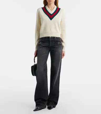 Gucci Web Stripe wool sweater | Thumbnail 5 Gucci Web Stripe wool sweater | Thumbnail 5