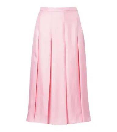 Gucci Pleated silk twill midi skirt | Thumbnail 1 Gucci Pleated silk twill midi skirt | Thumbnail 1
