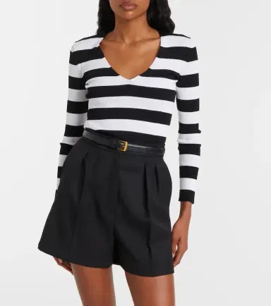 Max Mara Vello ribbed-knit striped sweater | Thumbnail 2 Max Mara Vello ribbed-knit striped sweater | Thumbnail 2