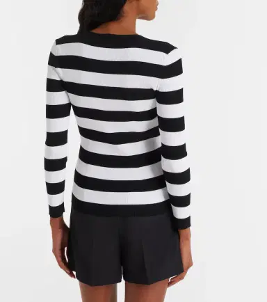 Max Mara Vello ribbed-knit striped sweater | Thumbnail 3 Max Mara Vello ribbed-knit striped sweater | Thumbnail 3