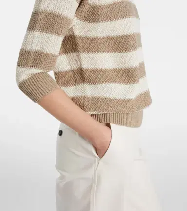 Max Mara Ellisse striped cotton sweater | Thumbnail 4 Max Mara Ellisse striped cotton sweater | Thumbnail 4