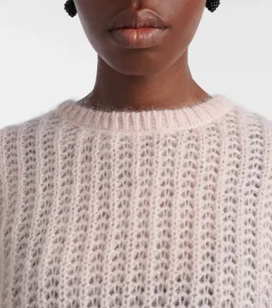 Toteme Open-knit oversized mohair-blend sweater | Thumbnail 5 Toteme Open-knit oversized mohair-blend sweater | Thumbnail 5