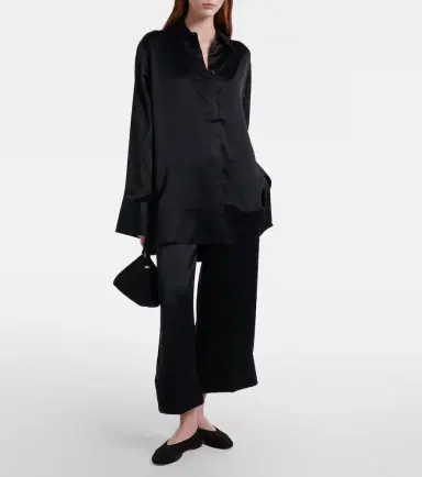 Toteme Satin wide-leg pants | Thumbnail 4 Toteme Satin wide-leg pants | Thumbnail 4