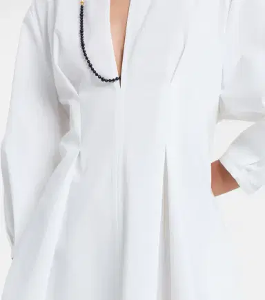Toteme Pleated cotton minidress | Thumbnail 2 Toteme Pleated cotton minidress | Thumbnail 2