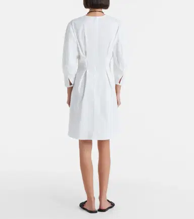 Toteme Pleated cotton minidress | Thumbnail 4 Toteme Pleated cotton minidress | Thumbnail 4