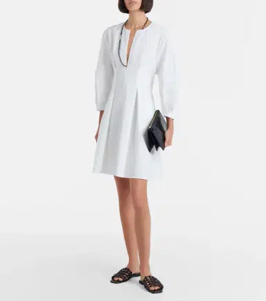 Toteme Pleated cotton minidress | Thumbnail 6 Toteme Pleated cotton minidress | Thumbnail 6