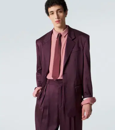Saint Laurent Silk taffeta tie | Thumbnail 2 Saint Laurent Silk taffeta tie | Thumbnail 2